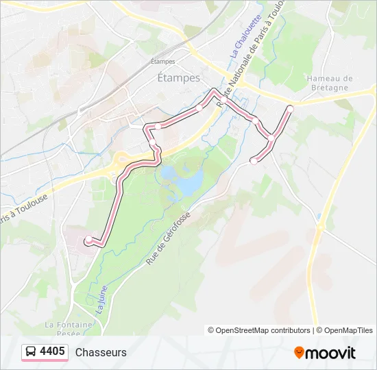 4405 Bus Line Map