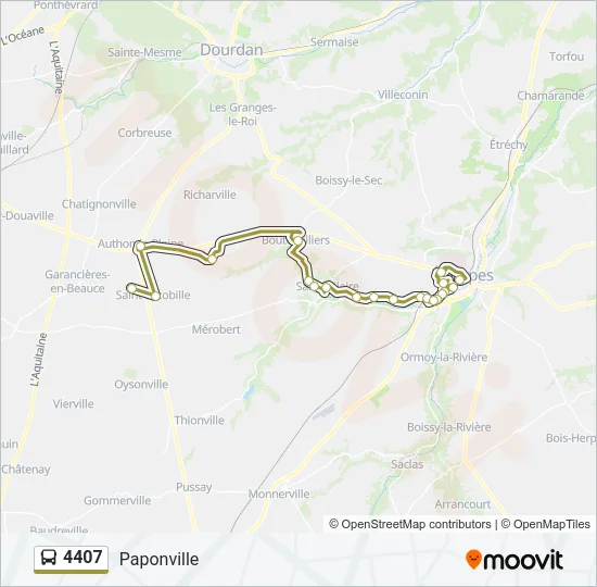 4407 Bus Line Map