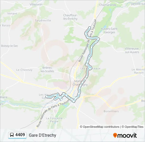 4409 Bus Line Map