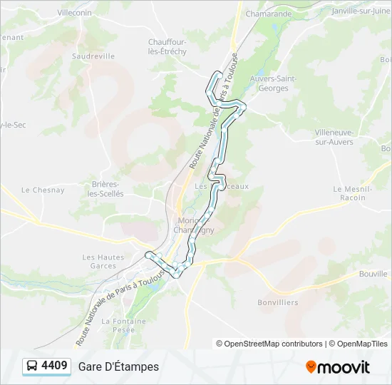 4409 Bus Line Map