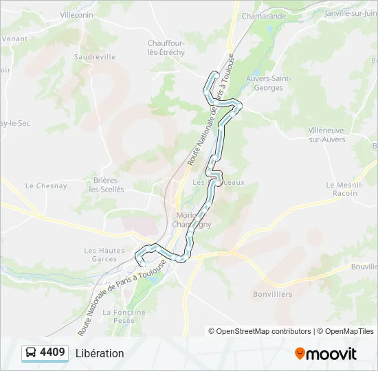 4409 Bus Line Map