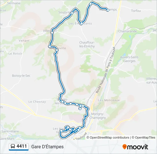 4411 Bus Line Map