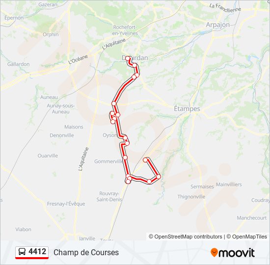 4412 bus Line Map