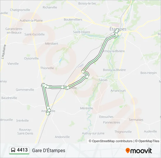 4413 Bus Line Map