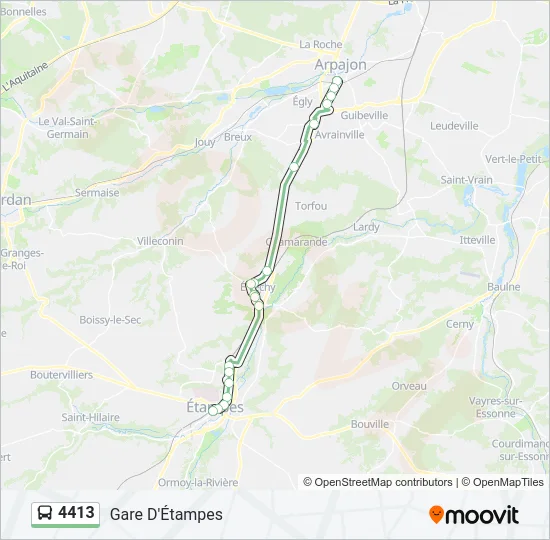 4413 Bus Line Map