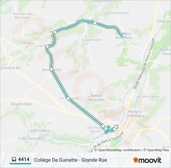 4414 Bus Line Map