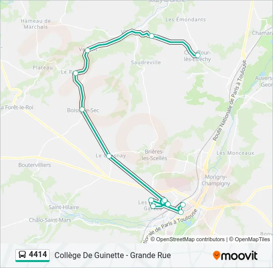 4414 Bus Line Map