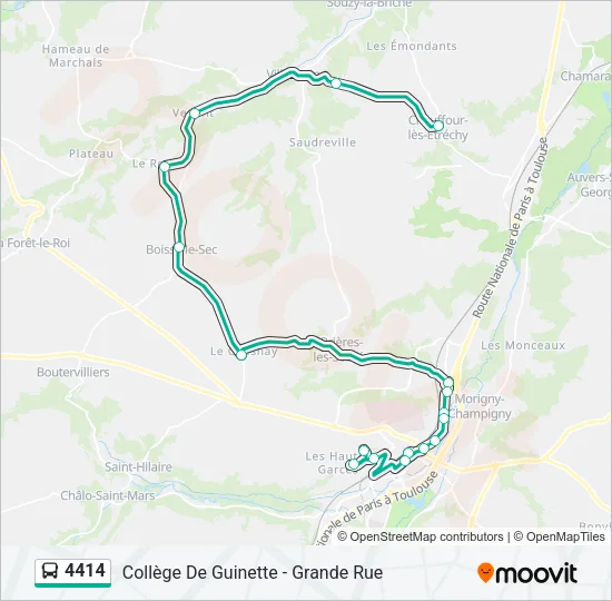 4414 Bus Line Map