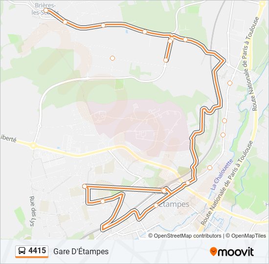 4415 bus Line Map