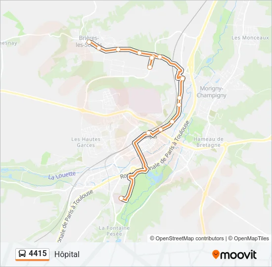 4415 Bus Line Map