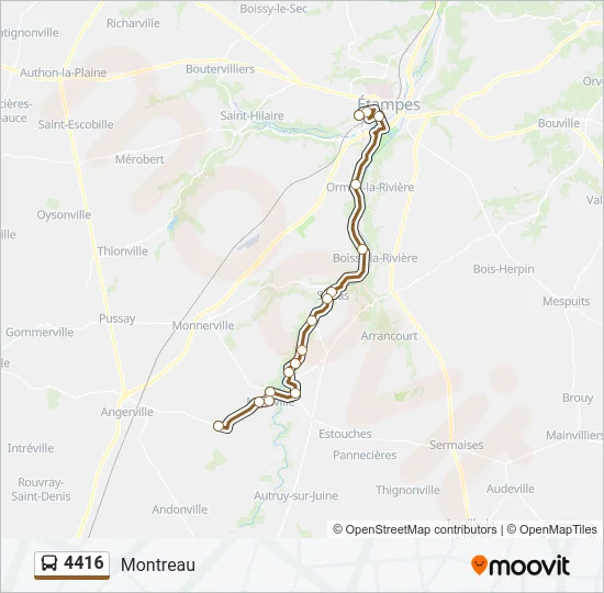 4416 Bus Line Map
