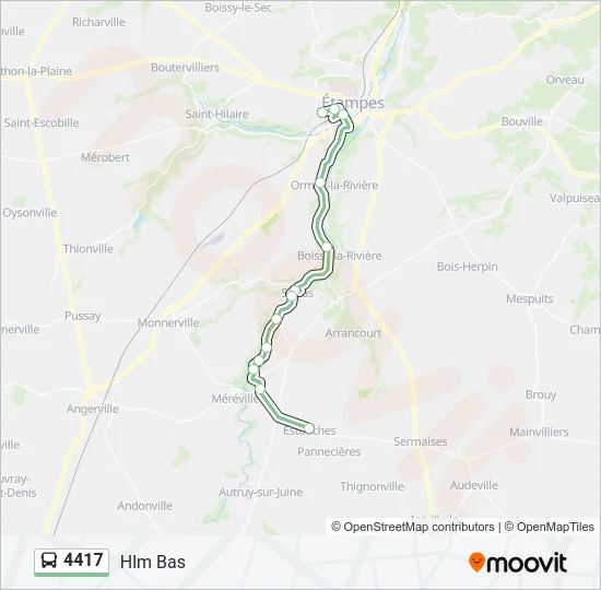 4417 Bus Line Map