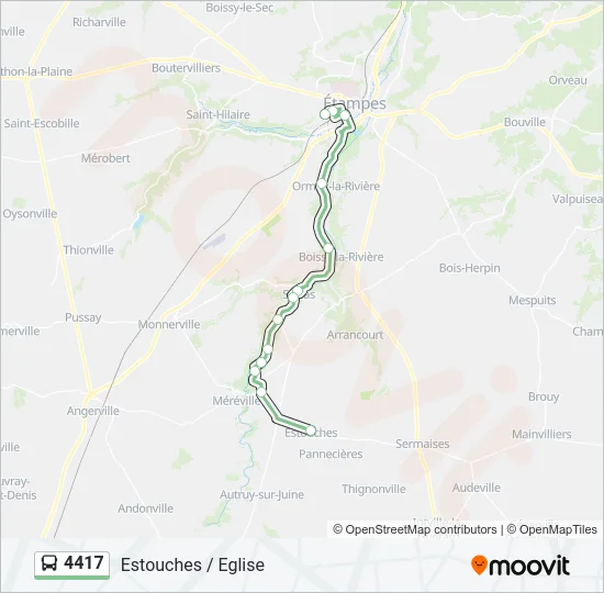 4417 Bus Line Map