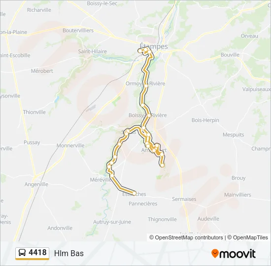 4418 Bus Line Map