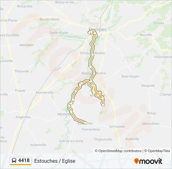 4418 Bus Line Map