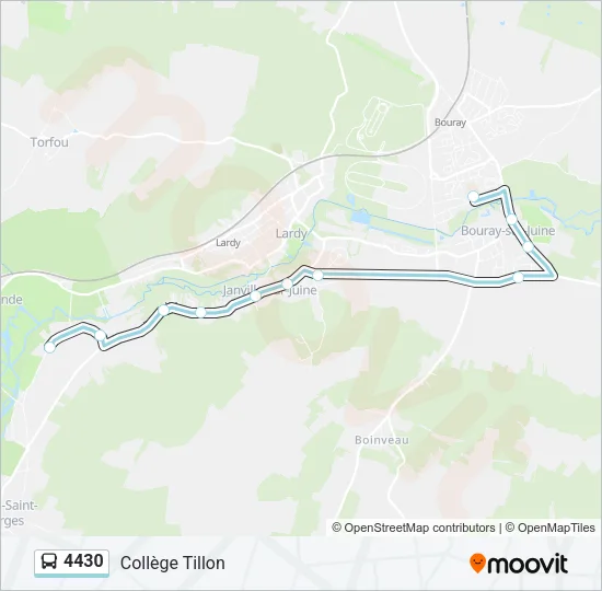 4430 Bus Line Map