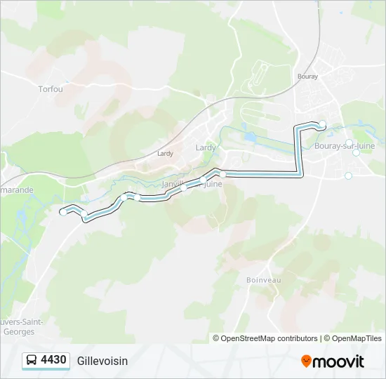 4430 Bus Line Map