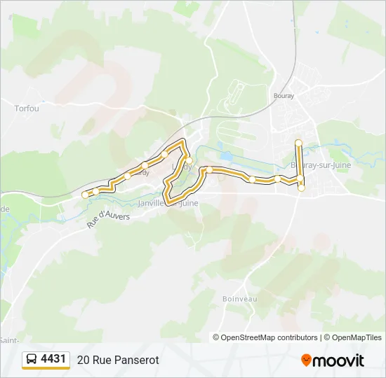 4431 Bus Line Map