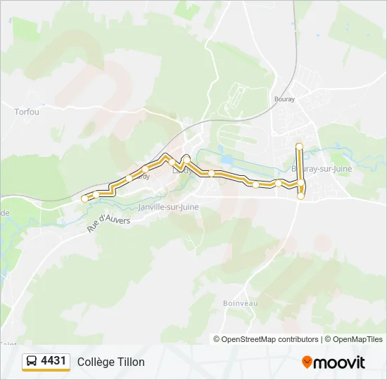 4431 Bus Line Map