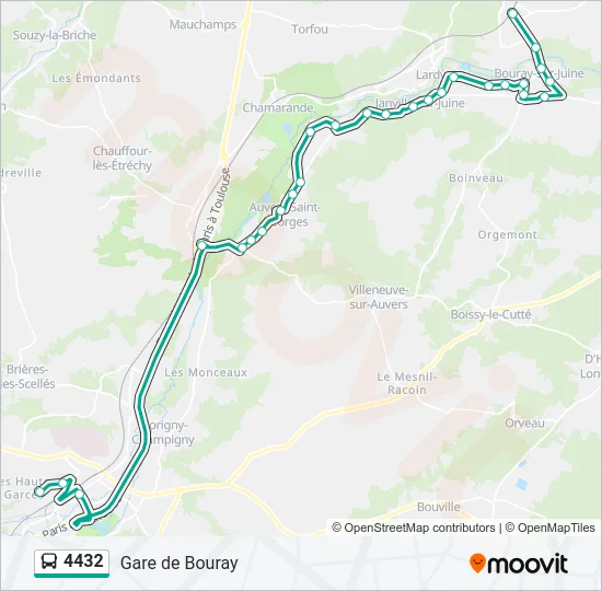 4432 Bus Line Map