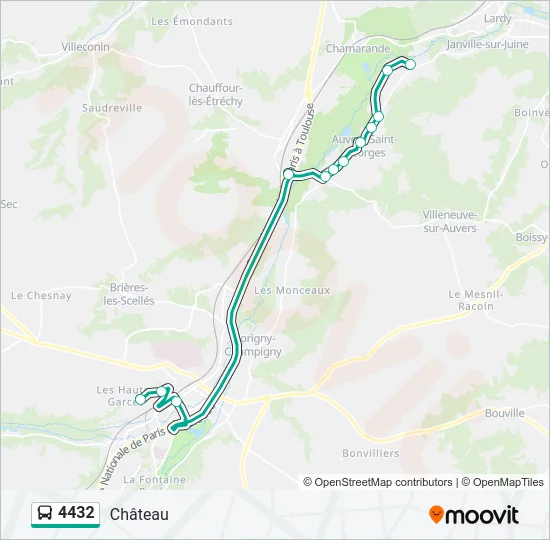 4432 Bus Line Map