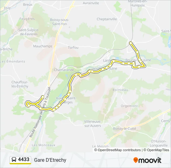 4433 Bus Line Map