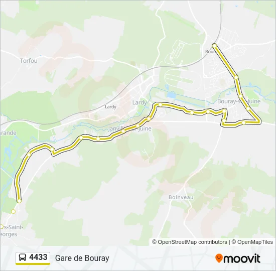 4433 Bus Line Map