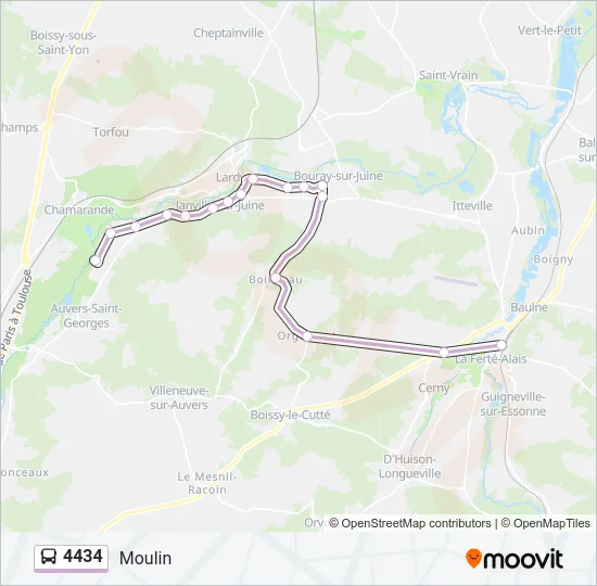 4434 Bus Line Map