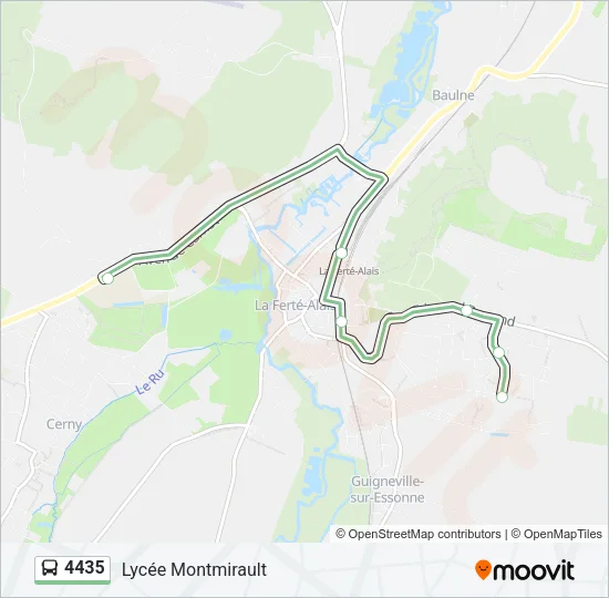 4435 Bus Line Map