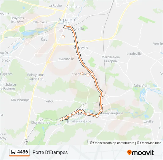4436 Bus Line Map