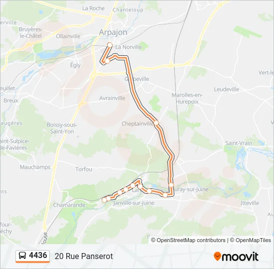 4436 Bus Line Map