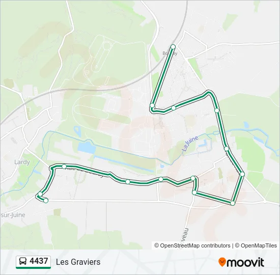 4437 Bus Line Map