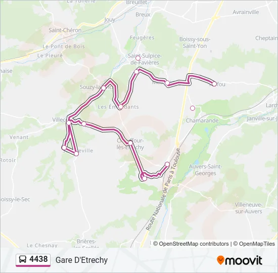 4438 Bus Line Map