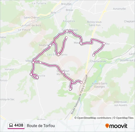 4438 Bus Line Map