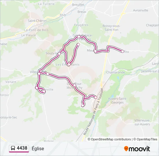 4438 Bus Line Map