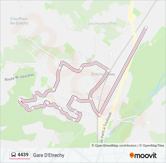 4439 Bus Line Map