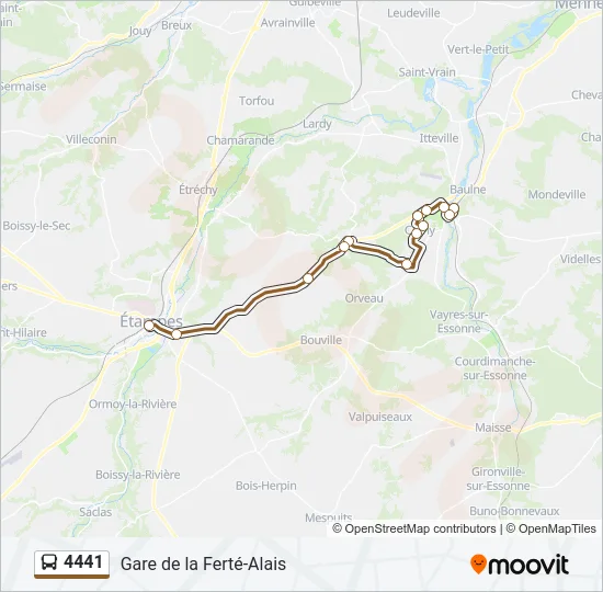 4441 Bus Line Map