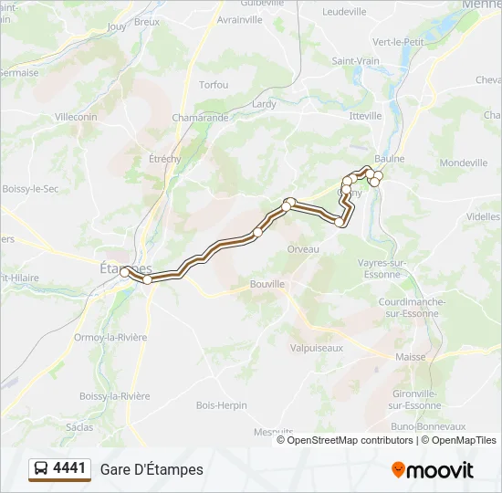 4441 Bus Line Map