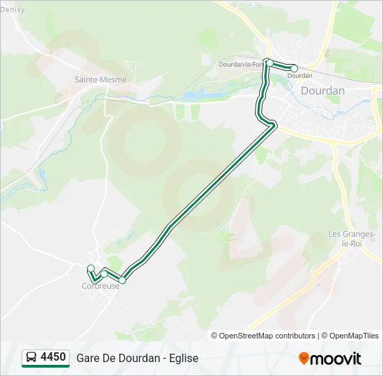 4450 Bus Line Map