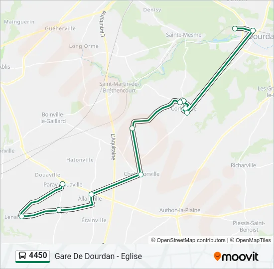 4450 Bus Line Map