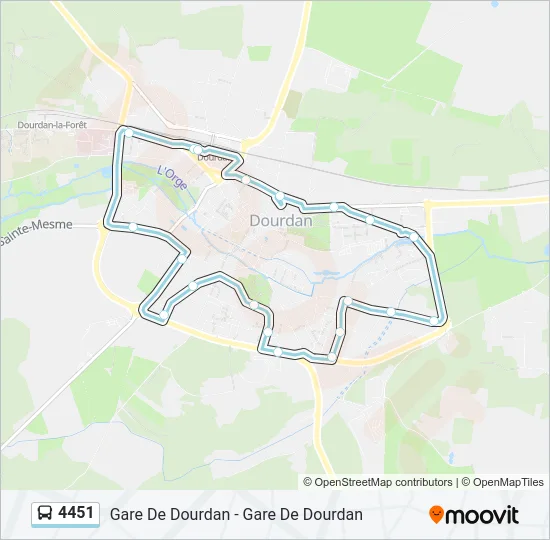 4451 Bus Line Map