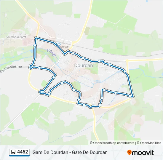 4452 Bus Line Map