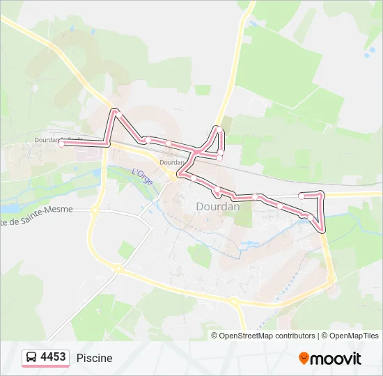 4453 Bus Line Map