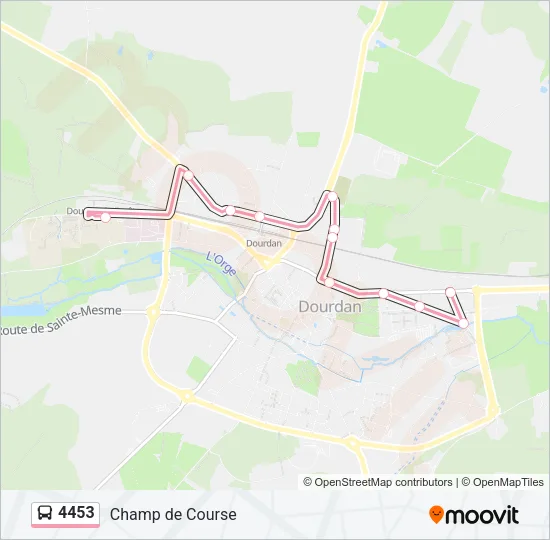 4453 Bus Line Map