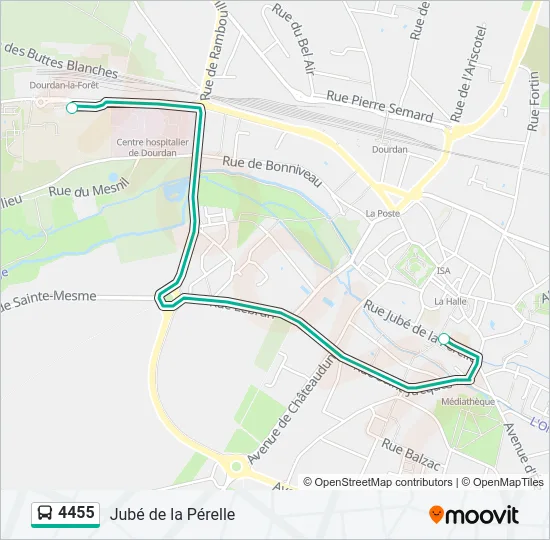 4455 Bus Line Map