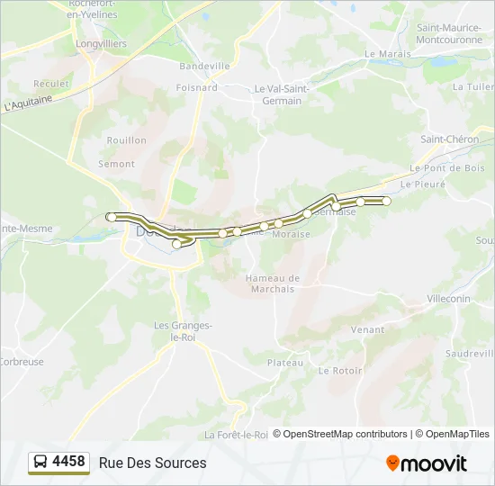 4458 Bus Line Map