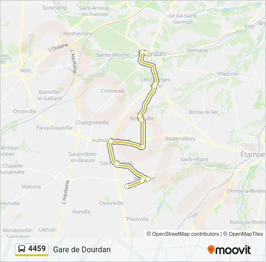 4459 Bus Line Map