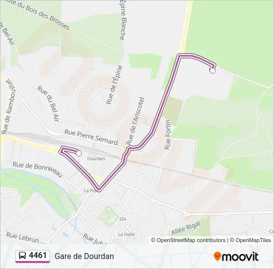 4461 Bus Line Map
