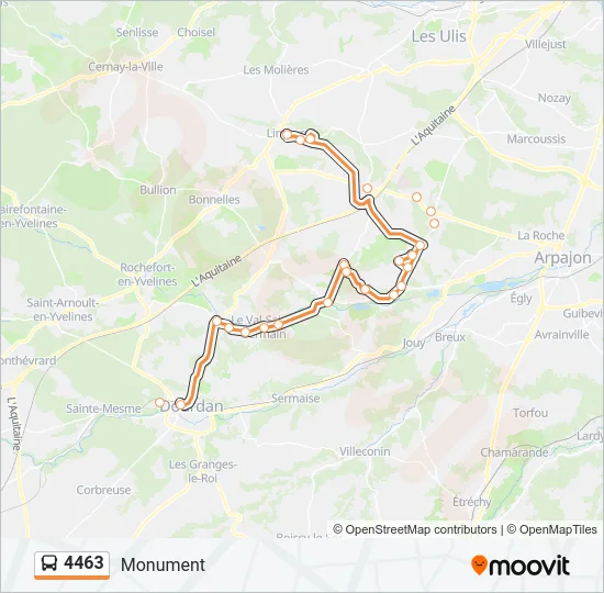 4463 Bus Line Map