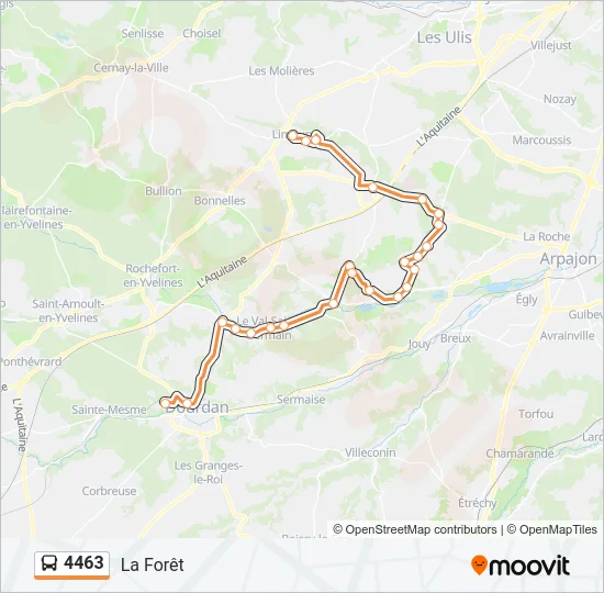 4463 Bus Line Map